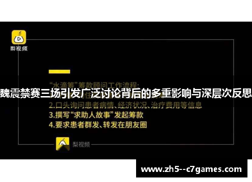魏震禁赛三场引发广泛讨论背后的多重影响与深层次反思